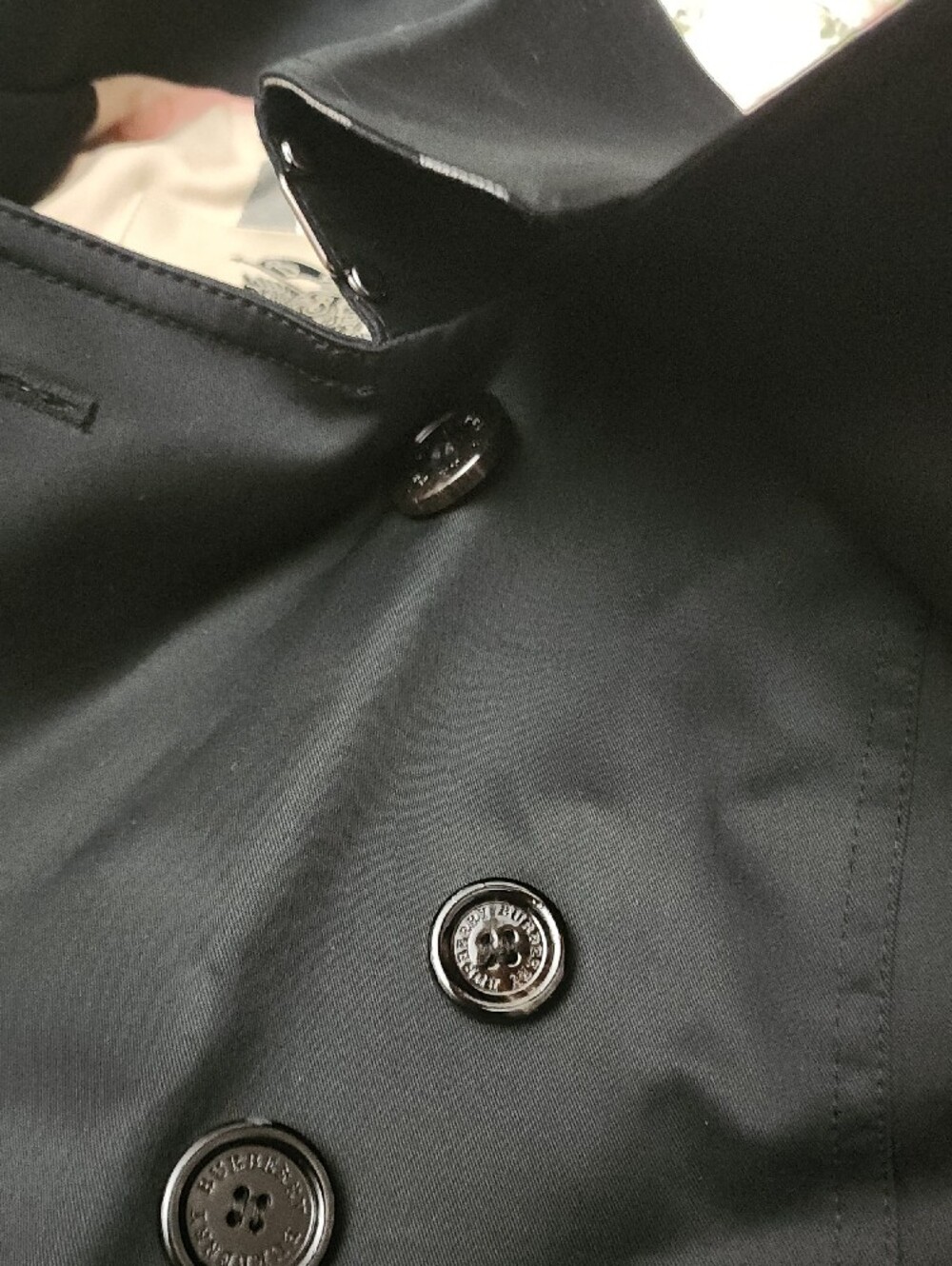 Burberry London Kensington Black Double-Breasted Trench Coat US 2 UK 4 ITA 36 - Picture 7 of 13